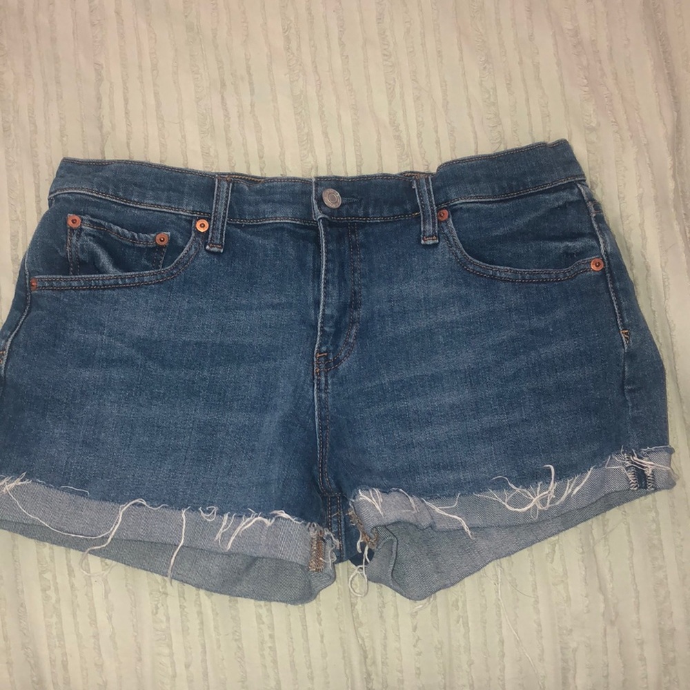 Blue jean shorts